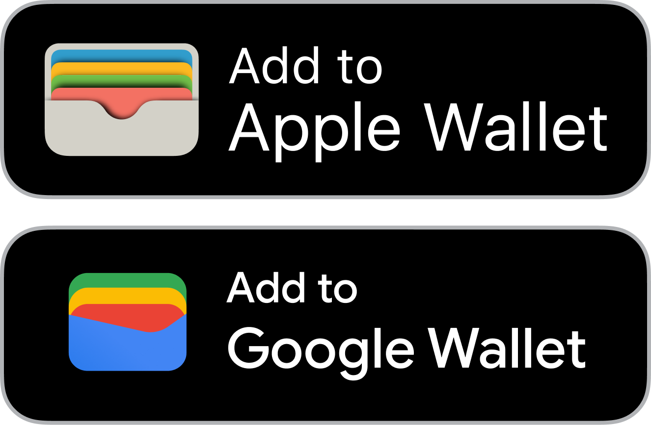 Add to Apple Wallet or Google Wallet